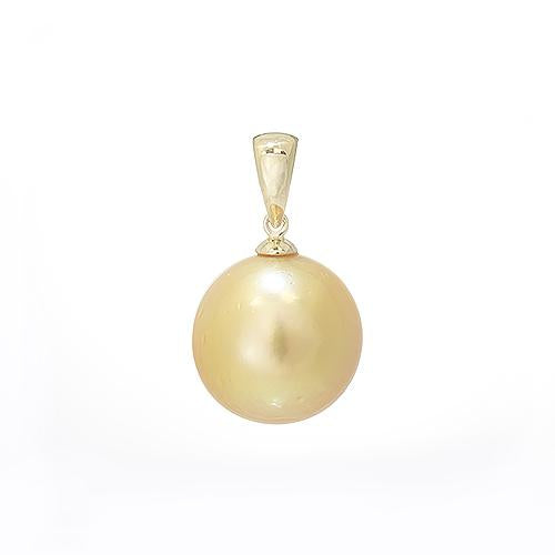 South Sea Golden Pearl Pendant in 14K Yellow Gold
