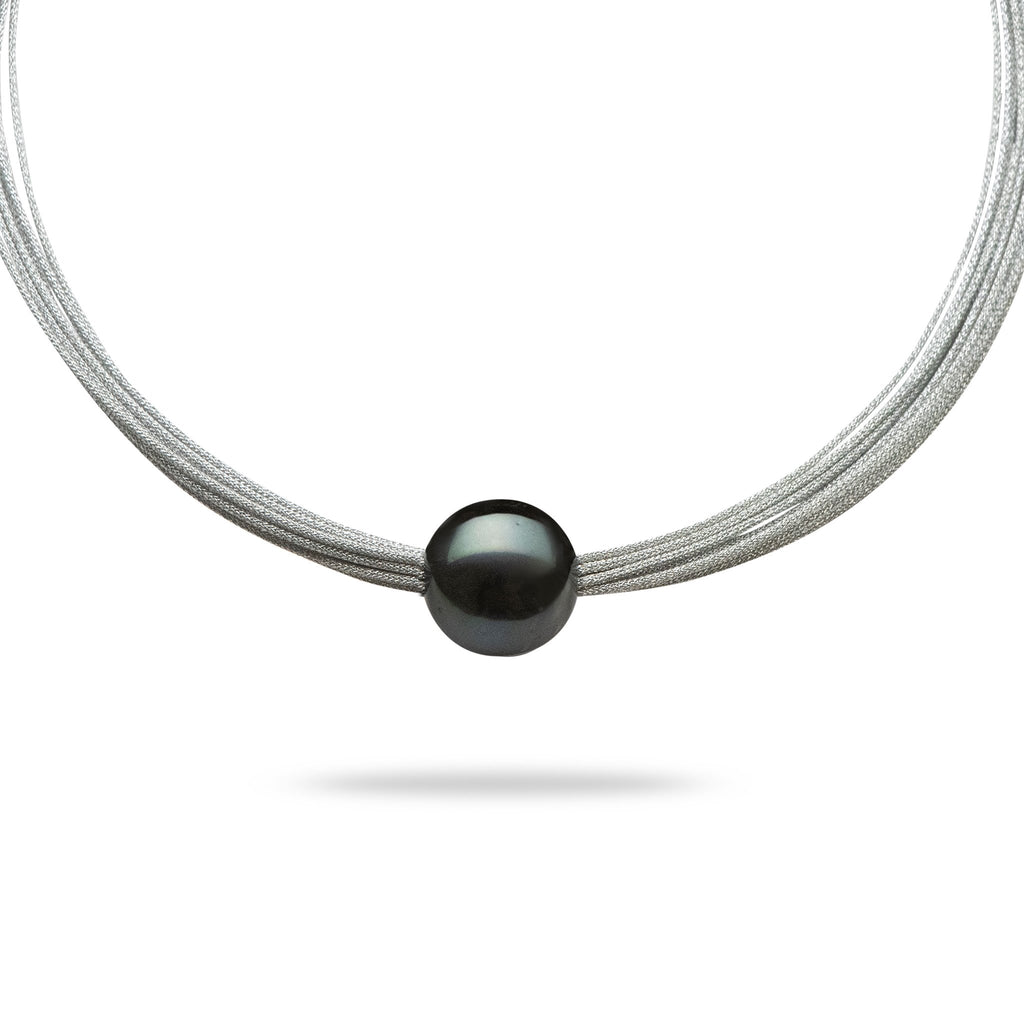 Freshwater Pearl (16-17mm) Necklace in Stainless Steel