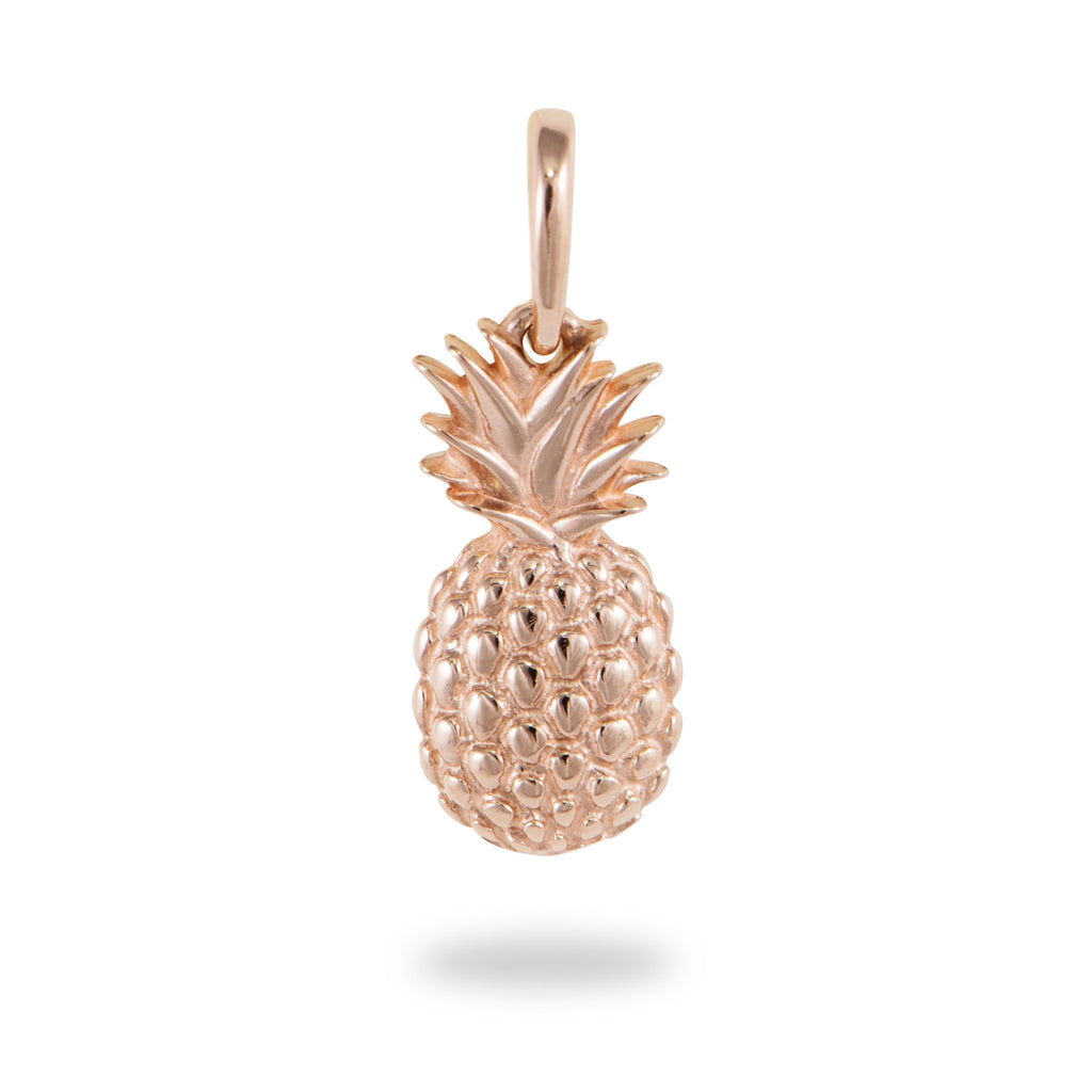 Rose gold pineapple pendant