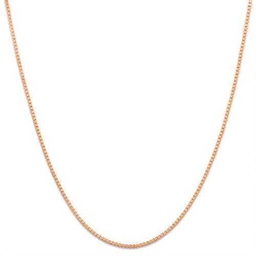 18" 0.45mm Box Chain in 10K Rose Gold