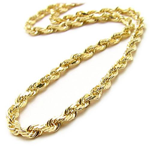 18" 2.5MM Rope Chain in 14K Yellow Gold