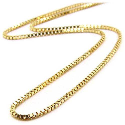 18" 0.8MM Box Chain in 14K Yellow Gold