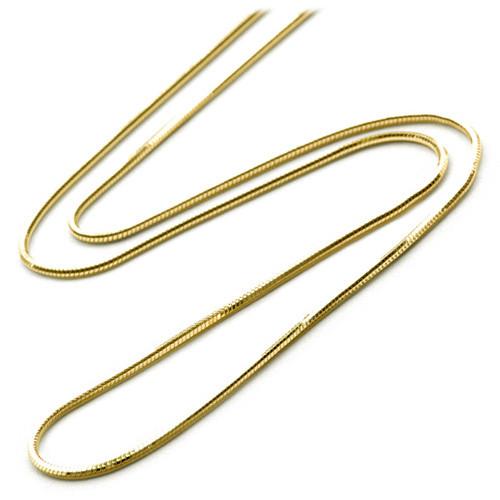 18" 1.2MM Snake Chain in 14K Yellow Gold