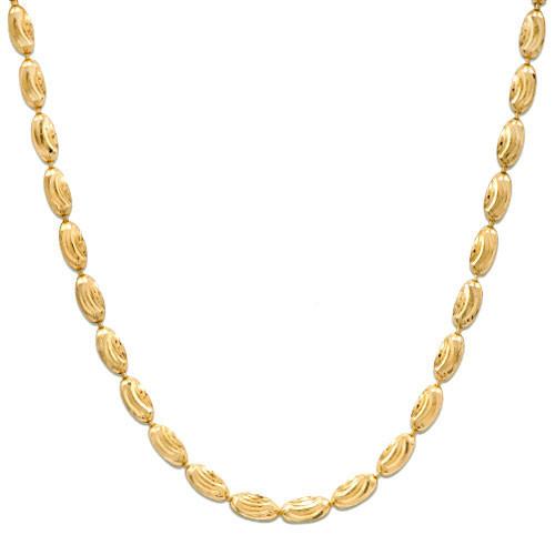 18" 1.8MM Ovalina Chain in 14K Yellow Gold