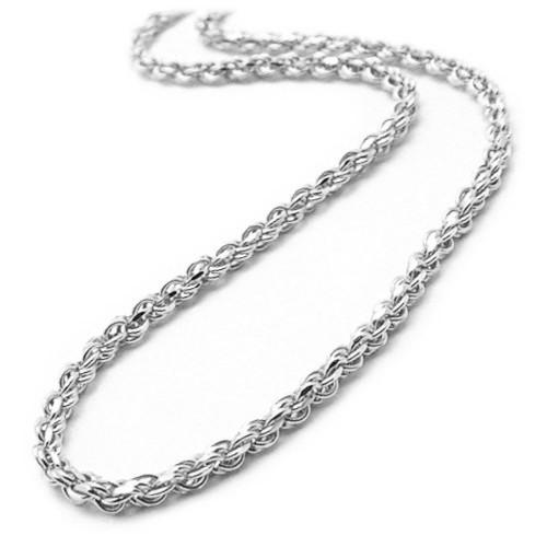 18" 2MM Rope Chain in 14K White Gold