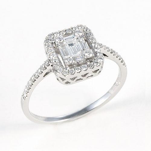 Diamond Ring in 18k White Gold-047-03432
