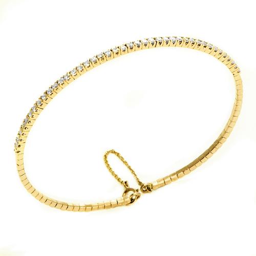 Diamond Bracelet in 14K Yellow Gold-047-96137